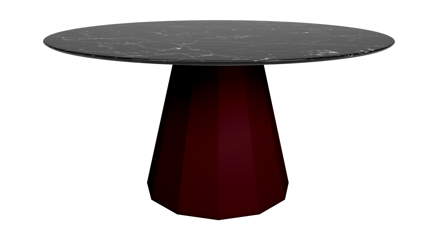Table ronde en marbre avec pied conique en métal Ø150cm Ankara - MATIÈRE GRISE - La Maison MilanaiseANKARARONDE150METALMARQUINABourgogne 153