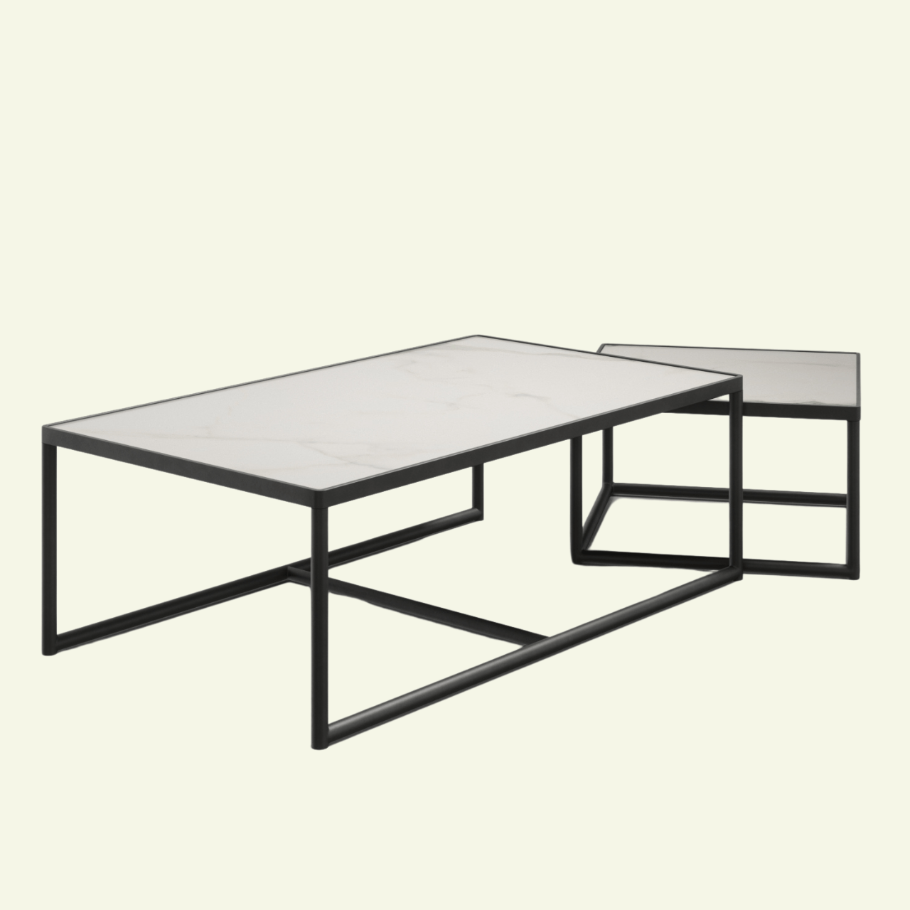 Tables basses BARDO – L’élégance géométrique et minérale - IMPERIAL LINE - La Maison MilanaiseBARDO - 150x50xH30cm