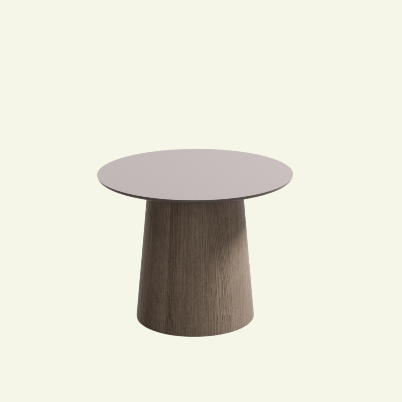Tables basses MUSH – Lignes douces & esprit contemporain - IMPERIAL LINE - La Maison MilanaiseMUSH - 1Ø50cm30cmPlateau Fenix Grigio Aragona & Pied Bois Terra