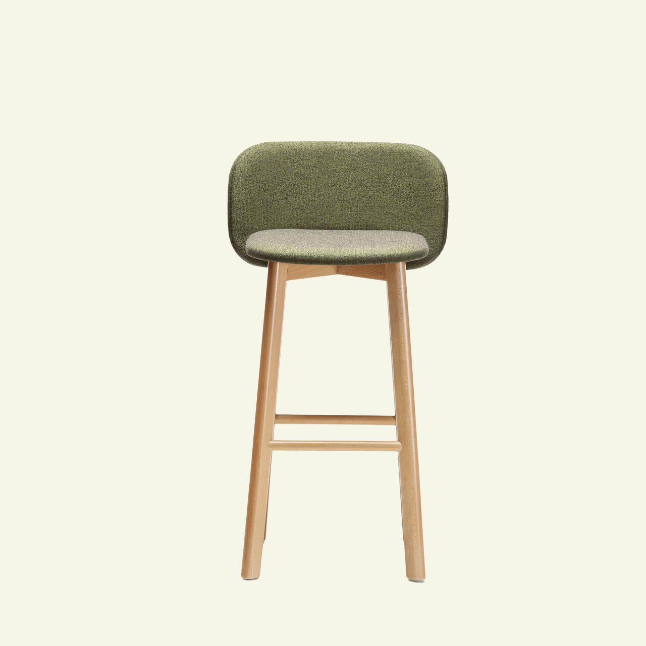 Tabouret en bois et tissus vert Chips S - CHAIRS AND MORE - La Maison MilanaisechipsSSG80BOISVERTGrand Tabouret L54cmxH98cmxP53cm hauteur d'assise 77cm