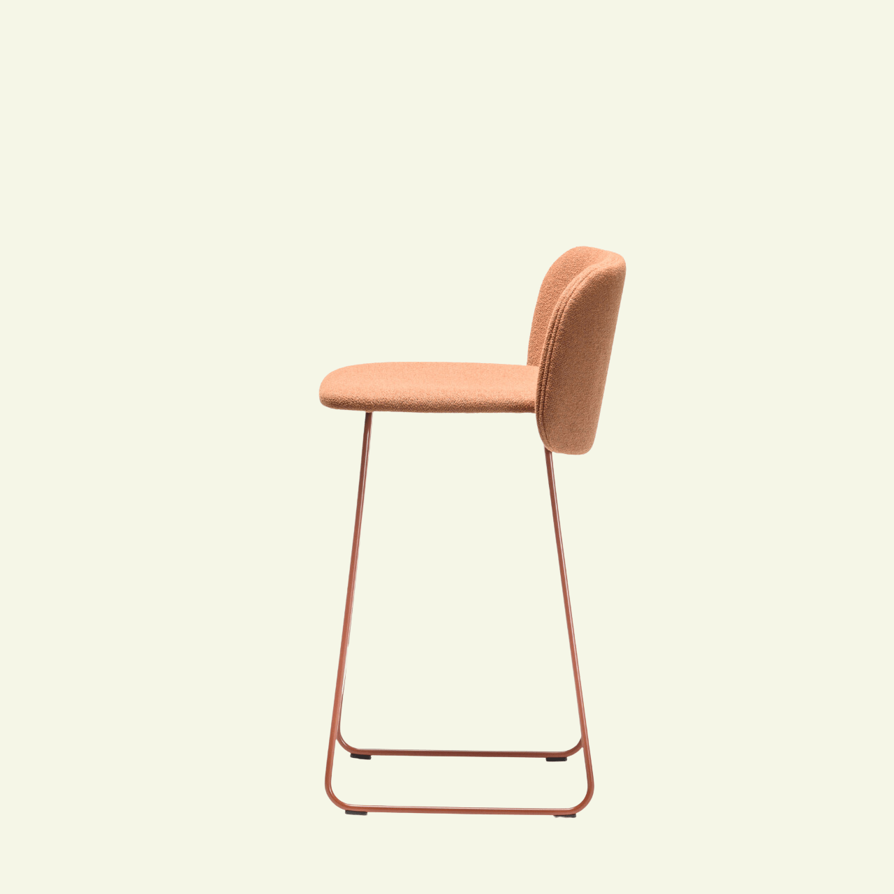 Tabouret en tissus et métal terracotta Chips SL - CHAIRS AND MORE - La Maison MilanaisechipsSLSG65metalterraTabouret L54cmxH87cmxP53cm hauteur d'assise 65cm