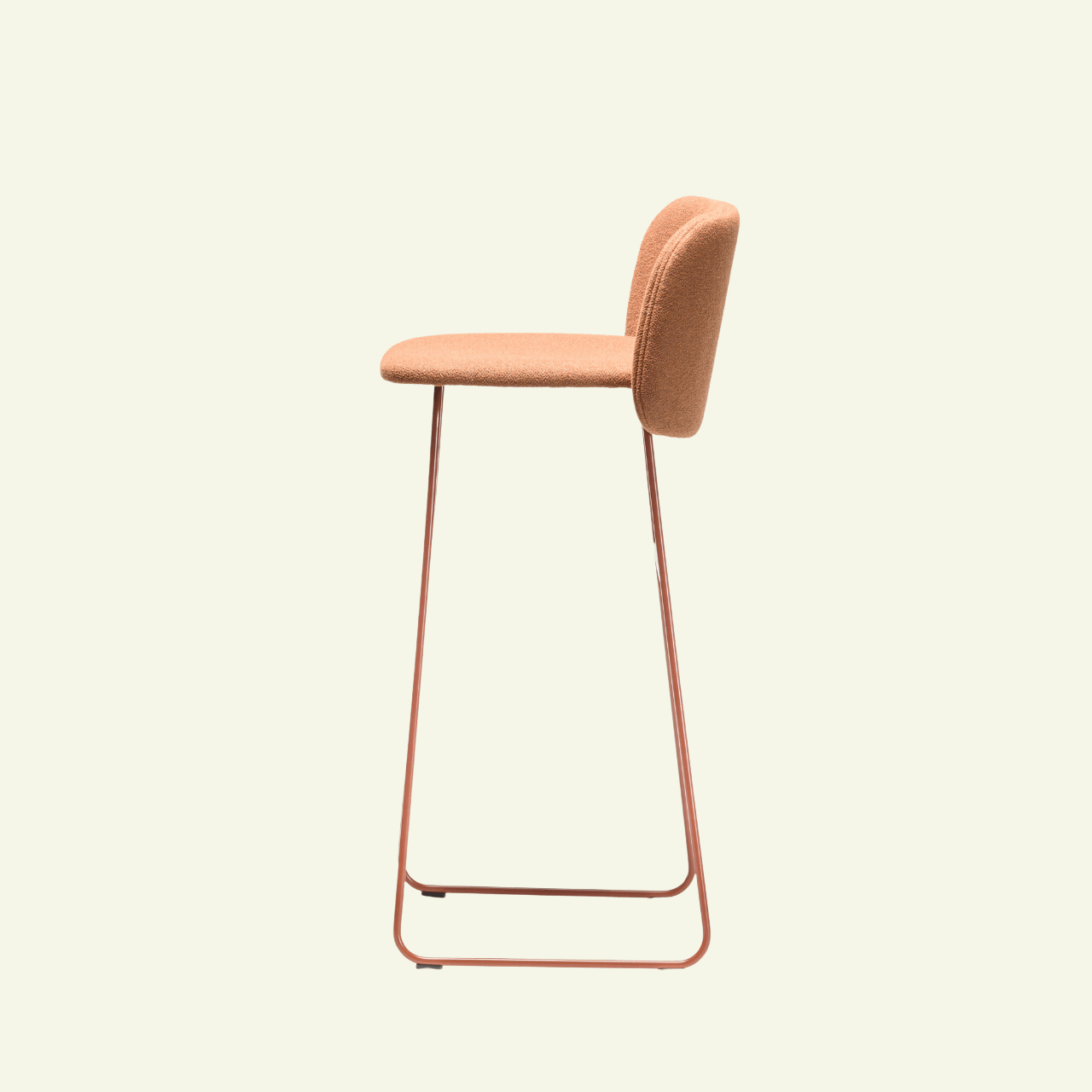 Tabouret en tissus et métal terracotta Chips SL - CHAIRS AND MORE - La Maison MilanaisechipsSLSG65metalterraTabouret L54cmxH87cmxP53cm hauteur d'assise 65cm