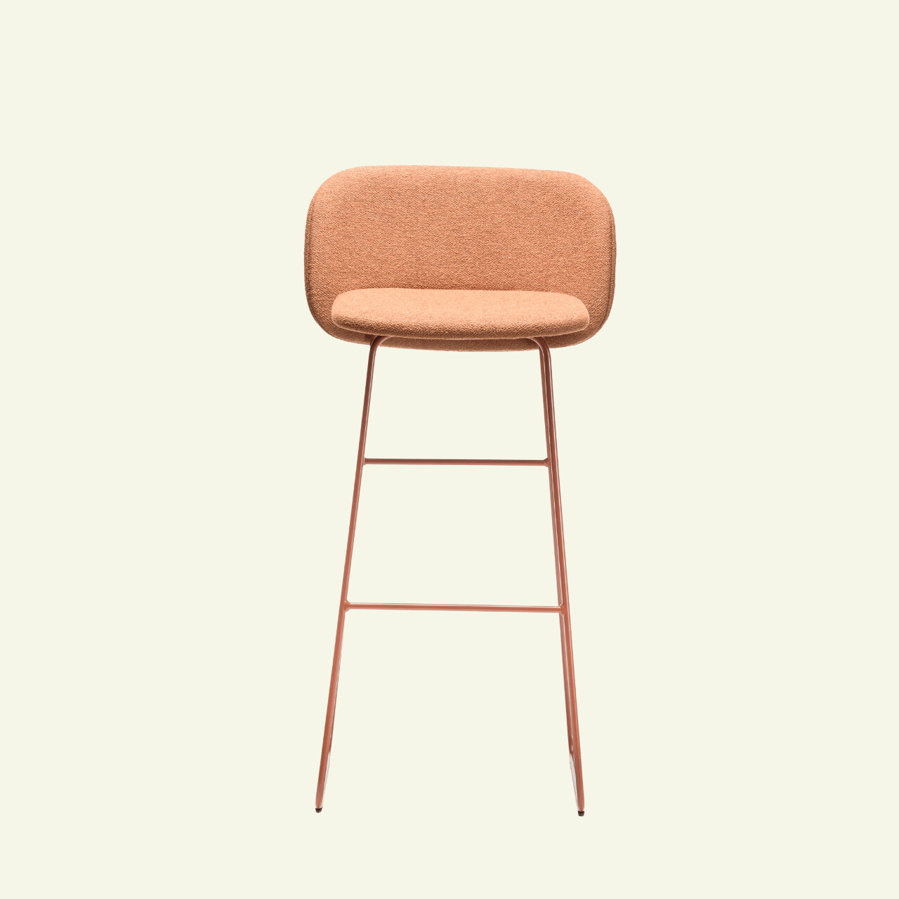 Tabouret en tissus et métal terracotta Chips SL - CHAIRS AND MORE - La Maison MilanaisechipsSLSG80metalterraGrand tabouret L54cmxH102cmxP53cm hauteur d'assise 102cm