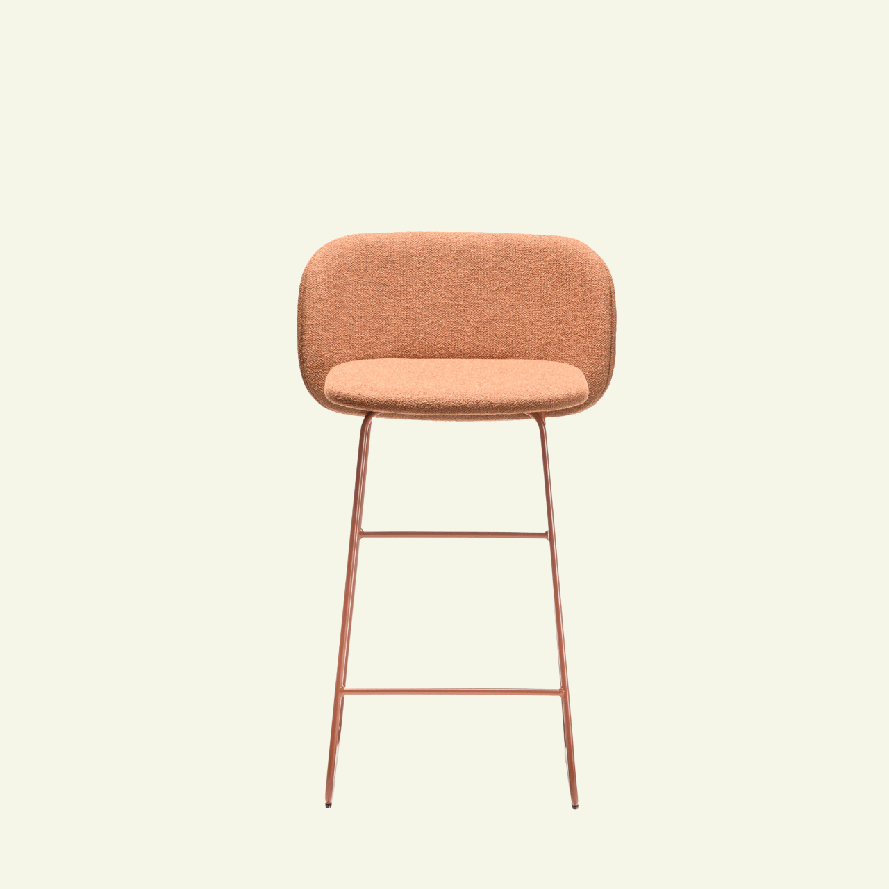 Tabouret en tissus et métal terracotta Chips SL - CHAIRS AND MORE - La Maison MilanaisechipsSLSG65metalterraTabouret L54cmxH87cmxP53cm hauteur d'assise 65cm