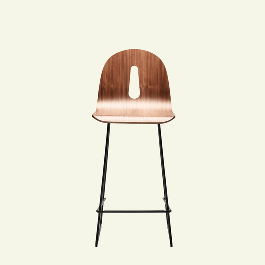 Tabourets en bois et métal Gotham Woody - CHAIRS AND MORE - La Maison MilanaiseGOTHAMWOODYSLSG - 65Tabouret L41.5cmxH96cmxP50cm hauteur d'assise 67cmNoyer