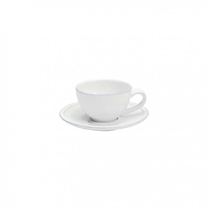 Tasses à café et sous - tasses en grés fin Friso, lot de 6 - COSTA NOVA - La Maison MilanaiseFICSO2FRISOBBlanc