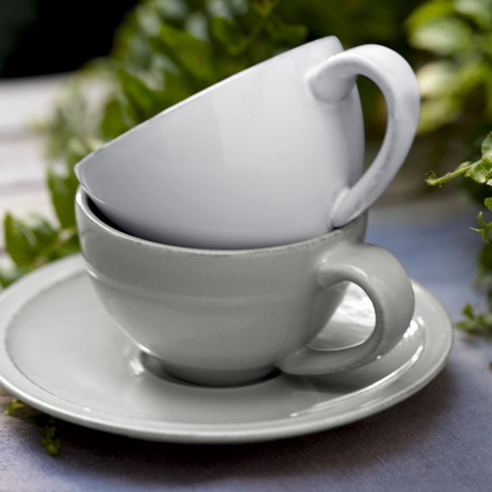 Tasses à café et sous - tasses en grés fin Friso, lot de 6 - COSTA NOVA - La Maison MilanaiseFICSO2FRISOBBlanc