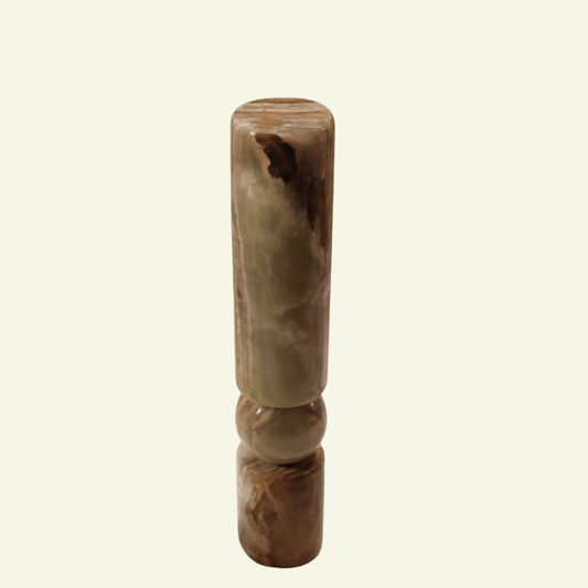 Totem Bougeoir en onyx ou marbre Malo - MANIFESTE - La Maison MilanaiseTOTEMMALOONYX - 1Onyx VertMoyen Ø10cmxH30cm