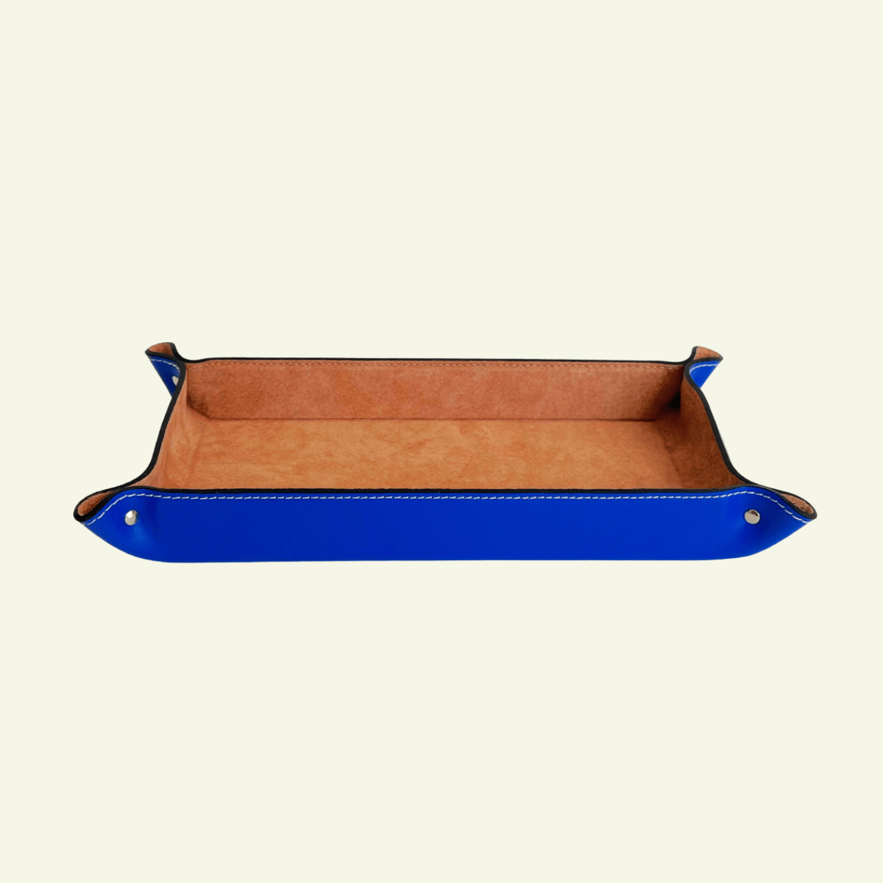 Vide - poche rectangulaire en cuir Bonnieux - MIDIPY - La Maison MilanaiseBleu Méditerranée