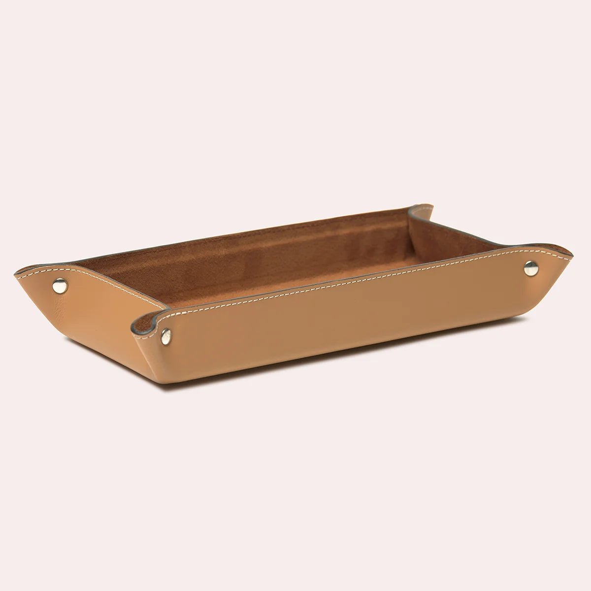 Vide - poche rectangulaire en cuir Bonnieux - MIDIPY - La Maison MilanaiseCamel