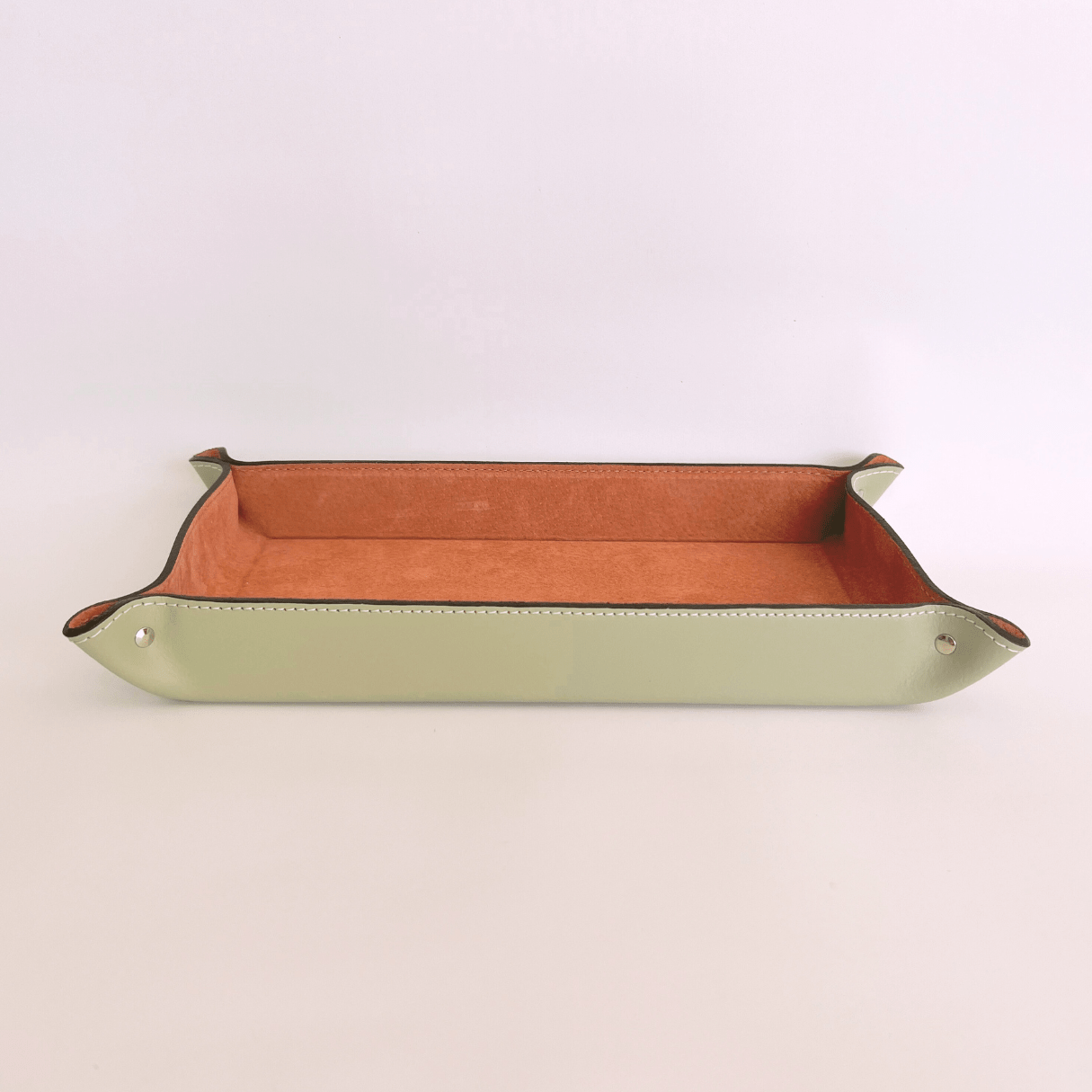 Vide - poche rectangulaire en cuir Bonnieux - MIDIPY - La Maison MilanaiseBONNIEUXVERTVert Lichen