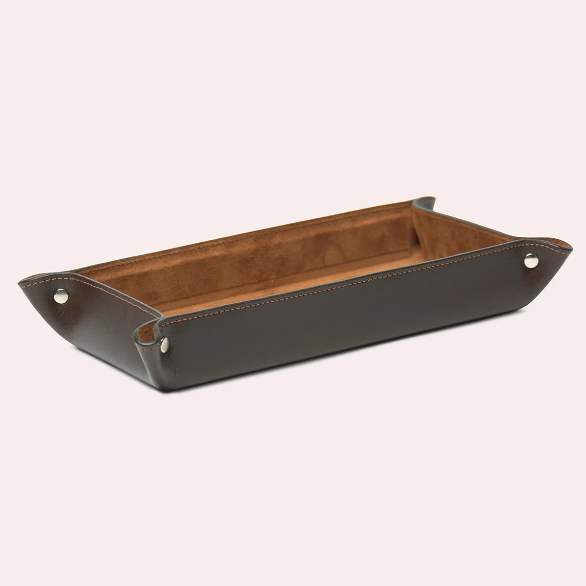 Vide - poche rectangulaire en cuir Bonnieux - MIDIPY - La Maison MilanaiseChocolat