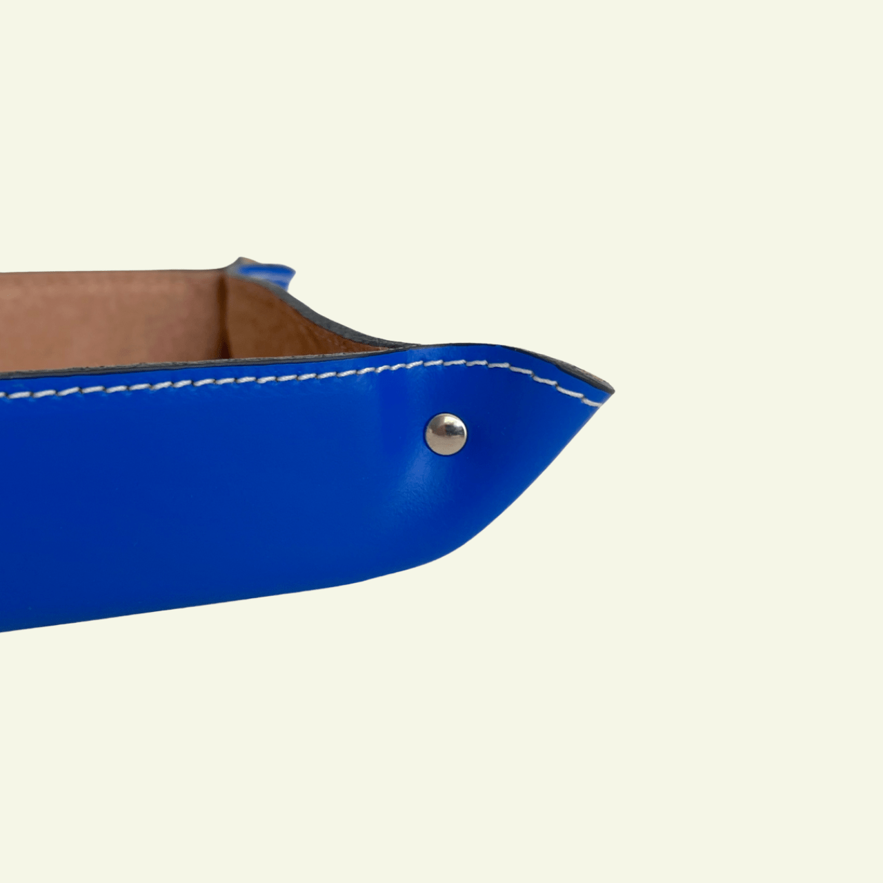 Vide - poche rectangulaire en cuir Bonnieux - MIDIPY - La Maison MilanaiseBleu Méditerranée