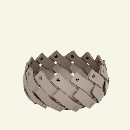Vide - poches en cuir Almeria - PINETTI - La Maison MilanaiseVIDECREME20CrèmeØ20cmxH13cm