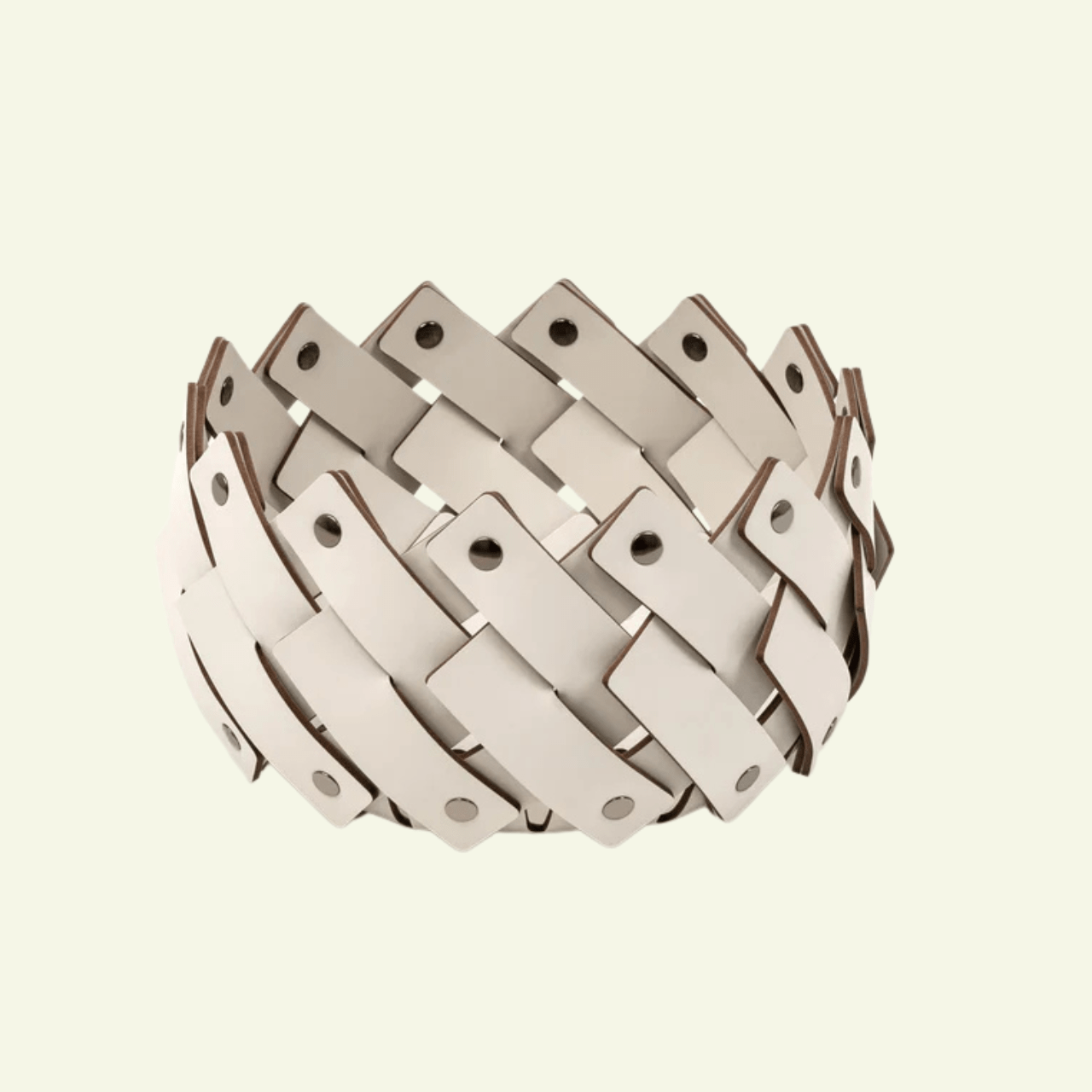 Vide - poches en cuir Almeria - PINETTI - La Maison MilanaiseVIDECREME20CrèmeØ20cmxH13cm
