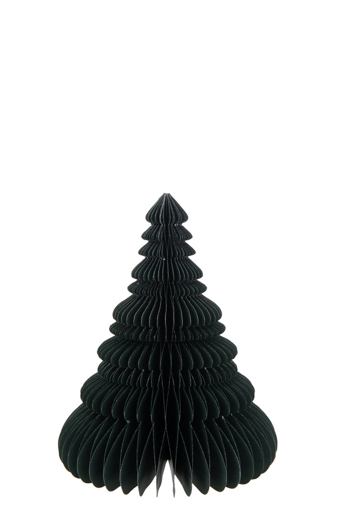 Arbre de Noël en papier pliable vert grand