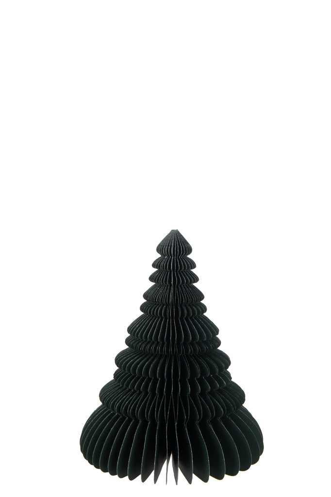 Arbre de Noël en papier pliable vert de taille moyenne